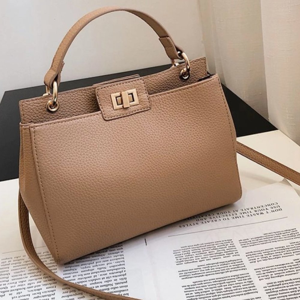 Faux Leather Crossbody Bag